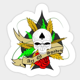 Awesome Art Ace Of Spades Sticker